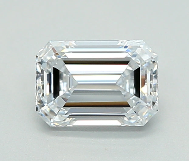 1.06 Carat Emerald Shaped, Ideal Cut, D Color, FL Clarity, IGI Certified Lab Grown Diamond