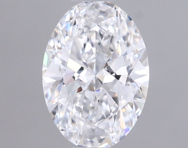 0.51 Carat Oval Shaped, Ideal Cut, D Color, IF Clarity, IGI Certified Lab Grown Diamond