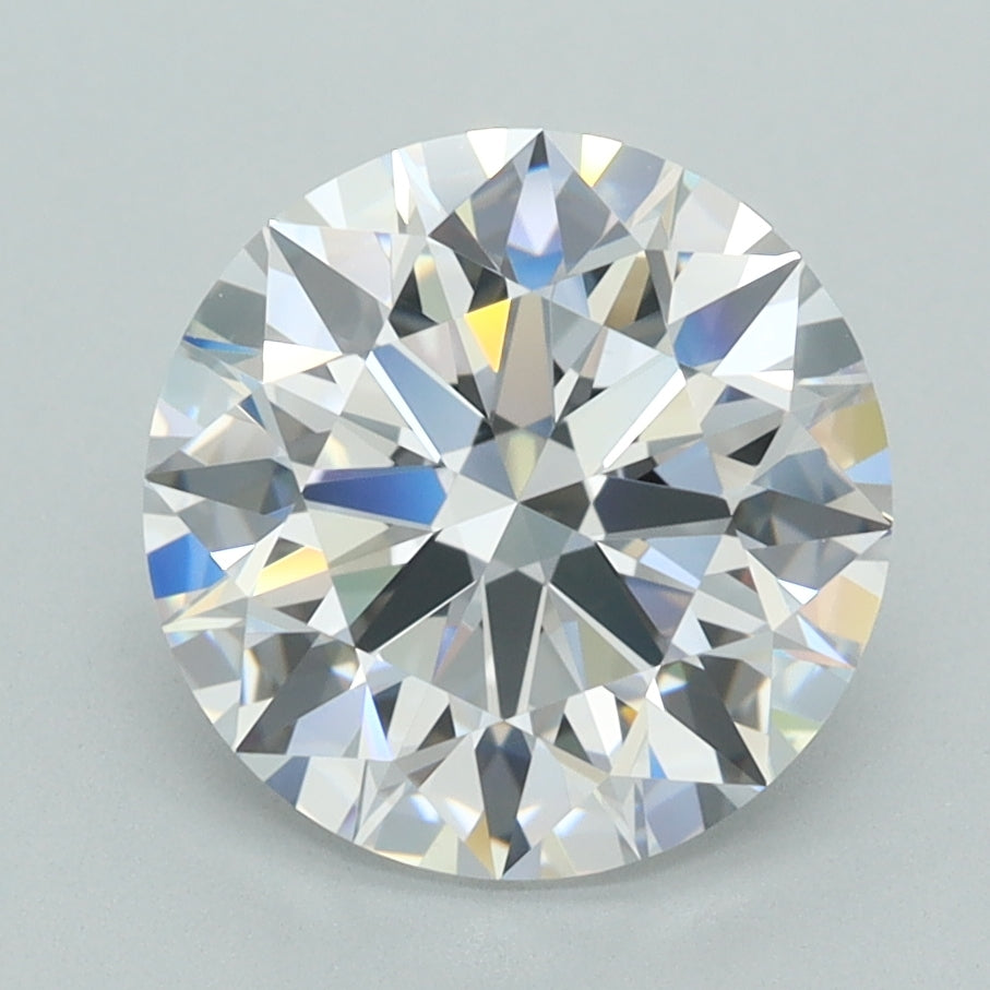 3.23 Carat Round Shaped, E Color, VS1 Clarity, GCAL Certified Lab Grown Diamond