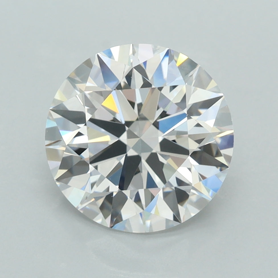 2.88 Carat Round Shaped, E Color, VVS1 Clarity, GCAL Certified Lab Grown Diamond