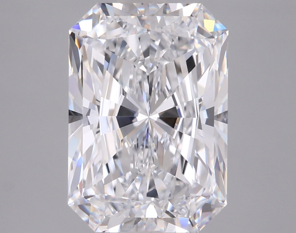 3.11 Carat Radiant Shaped, Ideal Cut, D Color, VVS1 Clarity, IGI Certified Lab Grown Diamond