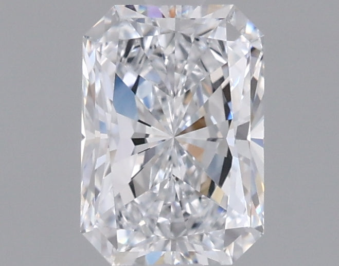 0.96 Carat Radiant Shaped, Excellent Cut, D Color, VVS2 Clarity, IGI Certified Lab Grown Diamond