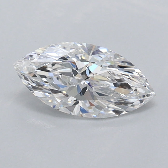 0.51 Carat Marquise Shaped, Ideal Cut, D Color, VVS1 Clarity, IGI Certified Lab Grown Diamond