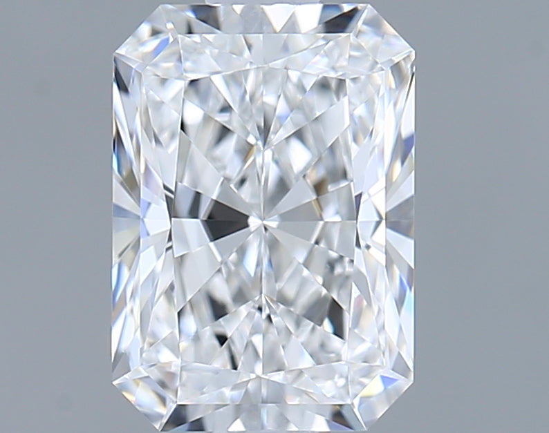 1.26 Carat Radiant Shaped, Ideal Cut, D Color, FL Clarity, IGI Certified Lab Grown Diamond