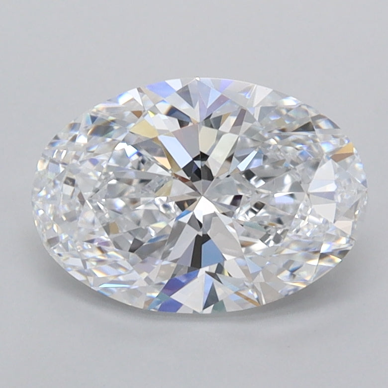 1.49 Carat Oval Shaped, Ideal Cut, D Color, FL Clarity, IGI Certified Lab Grown Diamond