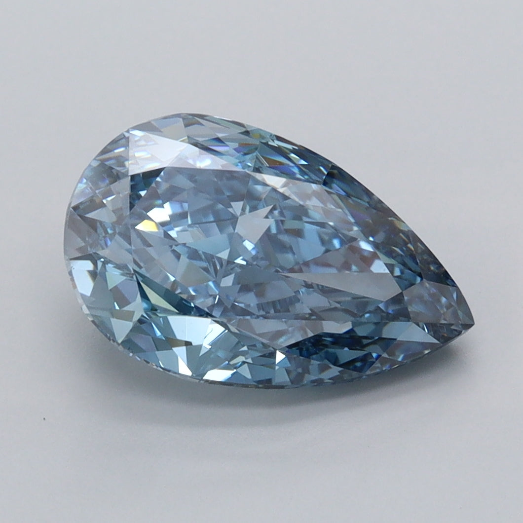 3.11 Carat Pear Shaped, Excellent Cut, VS1 Clarity, IGI Certified Lab Grown Diamond
