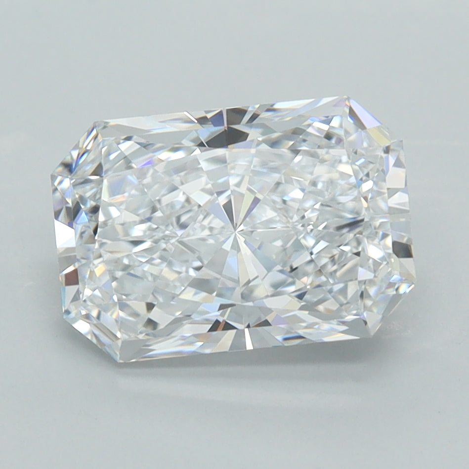 2.52 Carat Radiant Shaped, Ideal Cut, F Color, IF Clarity, IGI Certified Lab Grown Diamond