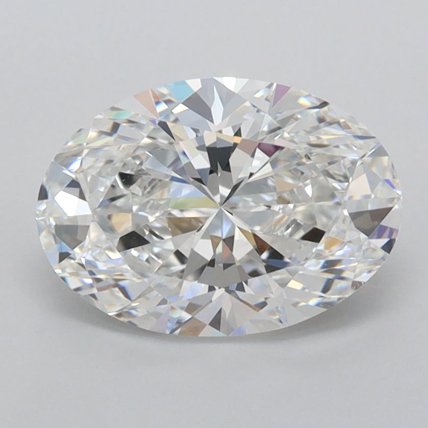 1.81 Carat Oval Shaped, Ideal Cut, E Color, FL Clarity, IGI Certified Lab Grown Diamond