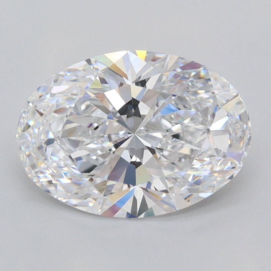 1.94 Carat Oval Shaped, Ideal Cut, D Color, FL Clarity, IGI Certified Lab Grown Diamond