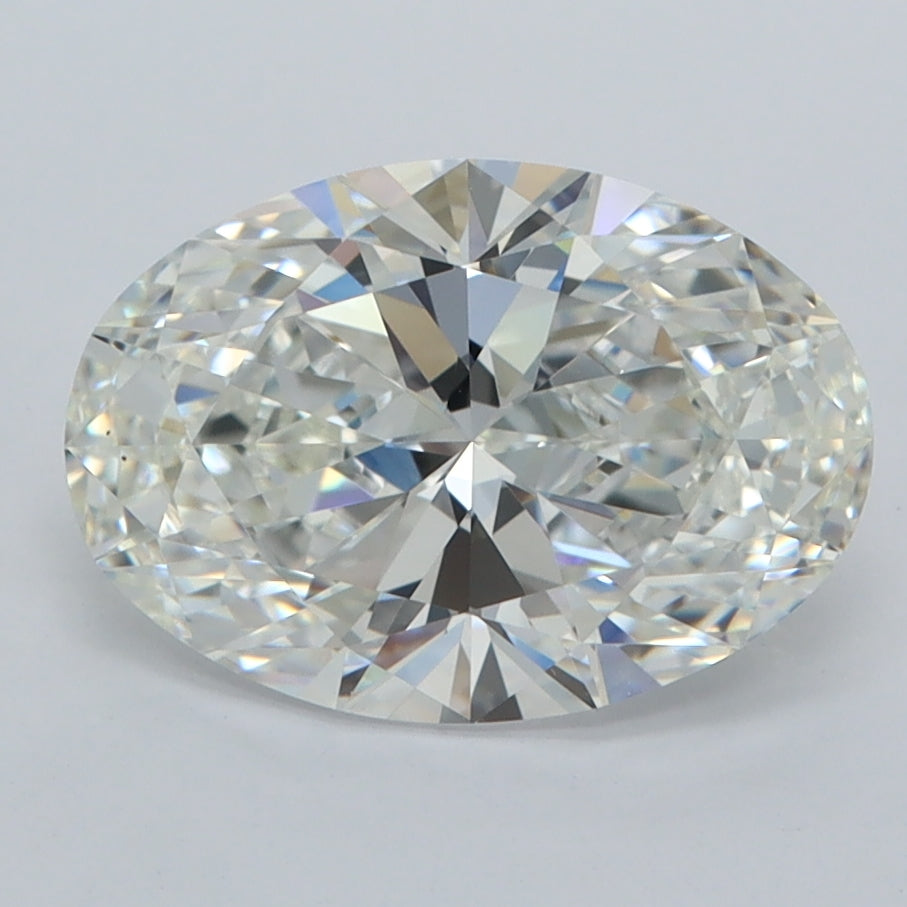 2.45 Carat Oval Shaped, Ideal Cut, E Color, FL Clarity, IGI Certified Lab Grown Diamond