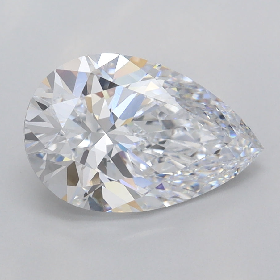 1.94 Carat Pear Shaped, Ideal Cut, D Color, FL Clarity, IGI Certified Lab Grown Diamond