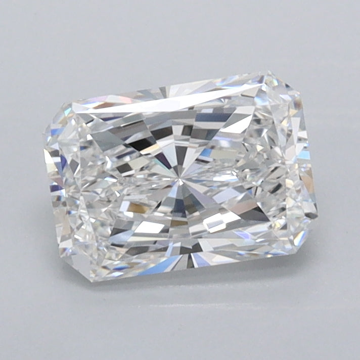0.99 Carat Radiant Shaped, Excellent Cut, D Color, VVS2 Clarity, IGI Certified Lab Grown Diamond