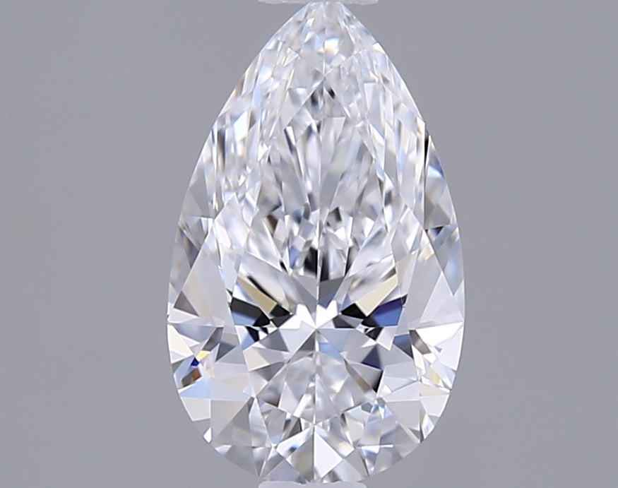 0.90 Carat Pear Shaped, Excellent Cut, D Color, IF Clarity, IGI Certified Lab Grown Diamond