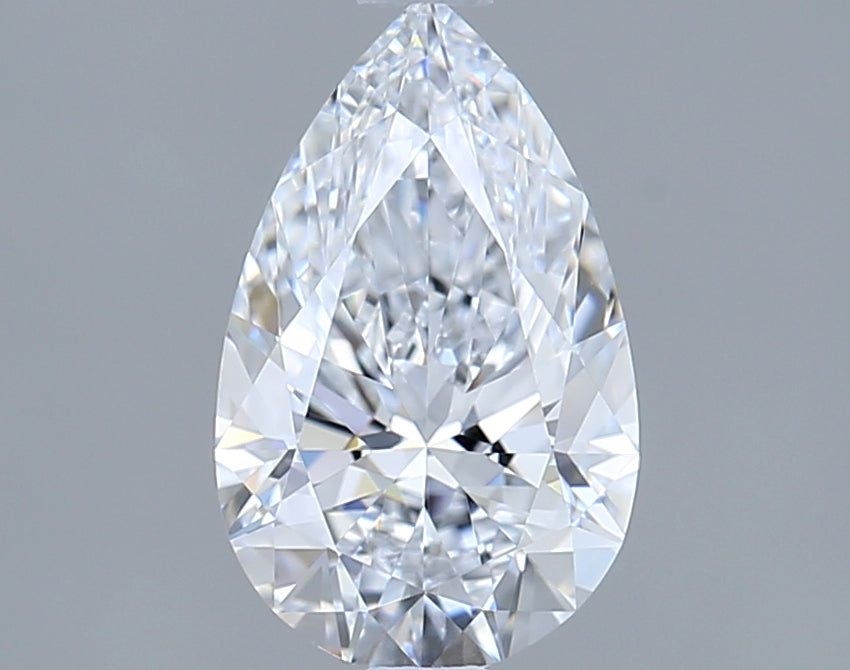 1.46 Carat Pear Shaped, Ideal Cut, D Color, FL Clarity, IGI Certified Lab Grown Diamond
