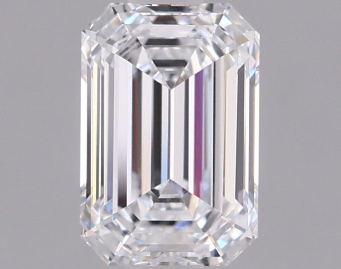 1.01 Carat Emerald Shaped, Ideal Cut, D Color, IF Clarity, IGI Certified Lab Grown Diamond