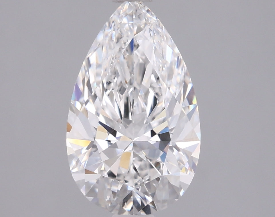 1.54 Carat Pear Shaped, Excellent Cut, D Color, VVS1 Clarity, IGI Certified Lab Grown Diamond