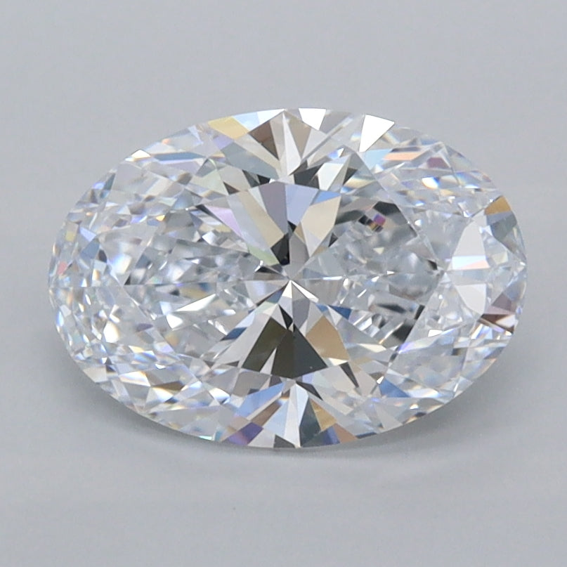 1.50 Carat Oval Shaped, Ideal Cut, E Color, FL Clarity, IGI Certified Lab Grown Diamond