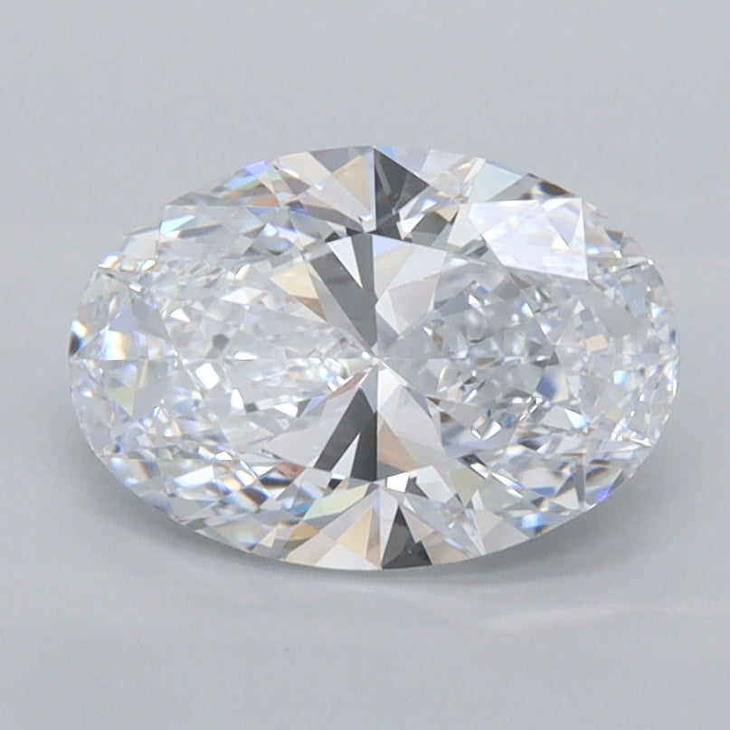 1.38 Carat Oval Shaped, Ideal Cut, E Color, FL Clarity, IGI Certified Lab Grown Diamond