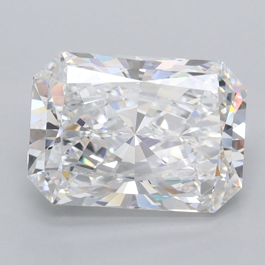 2.84 Carat Radiant Shaped, Ideal Cut, D Color, FL Clarity, IGI Certified Lab Grown Diamond