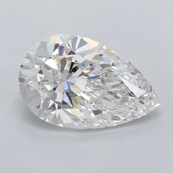 0.76 Carat Pear Shaped, Ideal Cut, D Color, VVS1 Clarity, IGI Certified Lab Grown Diamond
