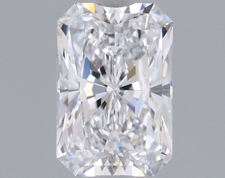 0.97 Carat Radiant Shaped, Excellent Cut, D Color, FL Clarity, IGI Certified Lab Grown Diamond