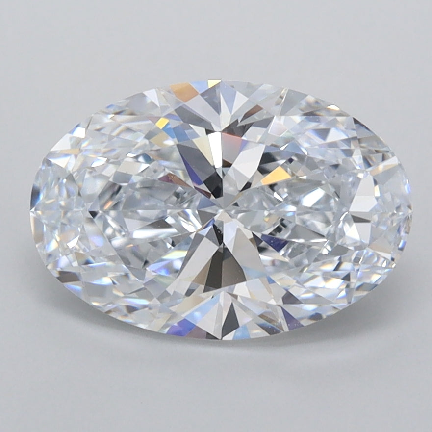 2.07 Carat Oval Shaped, Ideal Cut, D Color, FL Clarity, IGI Certified Lab Grown Diamond