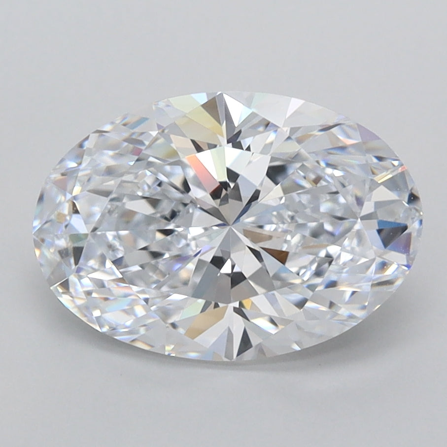 2.36 Carat Oval Shaped, Ideal Cut, D Color, FL Clarity, IGI Certified Lab Grown Diamond