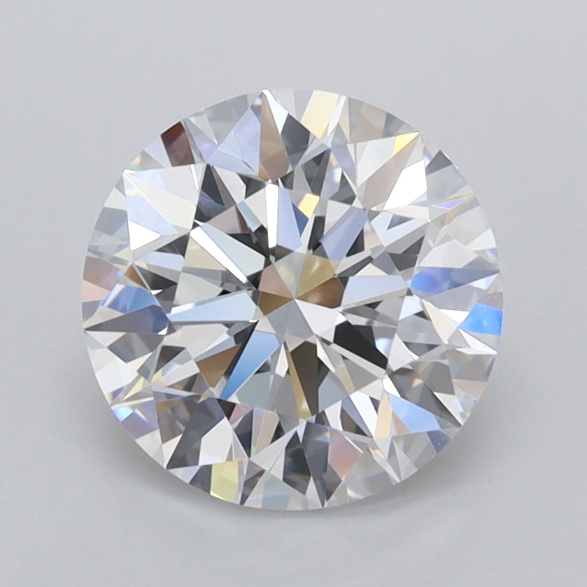 2.04 Carat Round Shaped, Ideal Cut, D Color, FL Clarity, IGI Certified Lab Grown Diamond