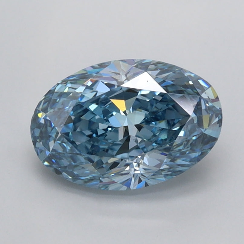 1.53 Carat Oval Shaped, Very Good Cut, VVS2 Clarity, IGI Certified Lab Grown Diamond