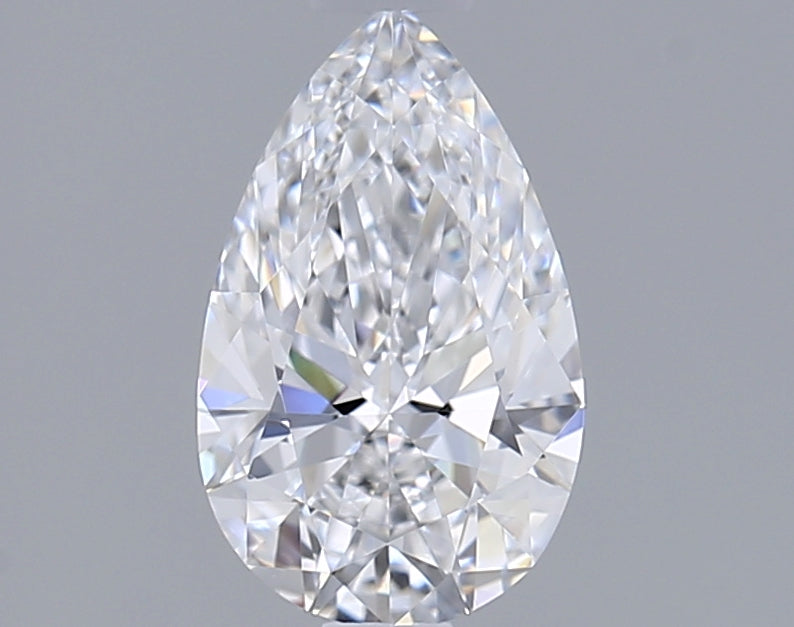 0.97 Carat Pear Shaped, Ideal Cut, D Color, IF Clarity, IGI Certified Lab Grown Diamond