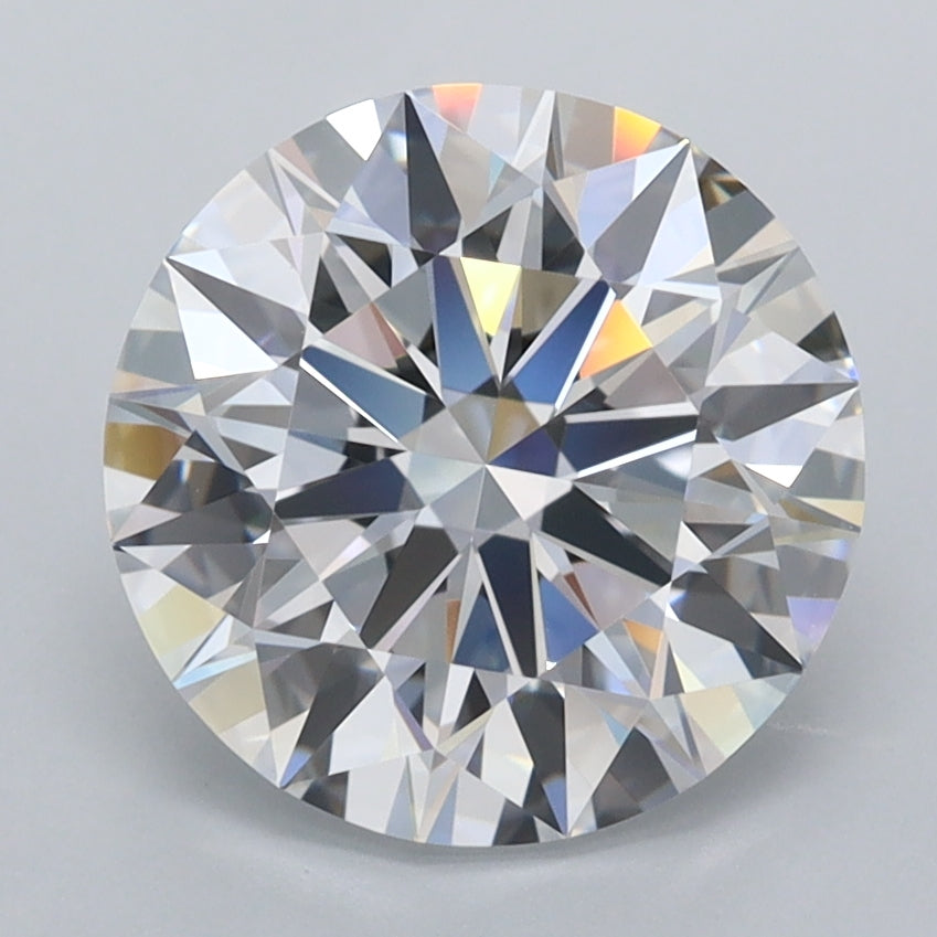 3.06 Carat Round Shaped, Ideal Cut, E Color, FL Clarity, IGI Certified Lab Grown Diamond