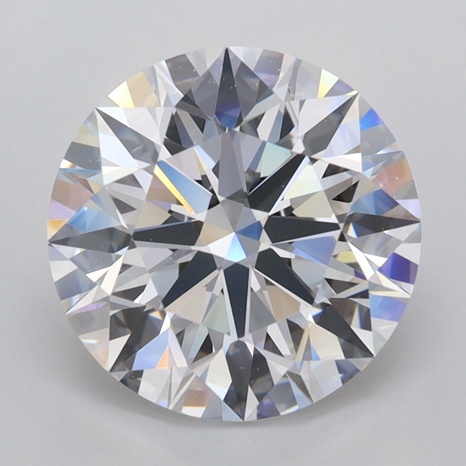 3.71 Carat Round Shaped, Ideal Cut, D Color, FL Clarity, IGI Certified Lab Grown Diamond