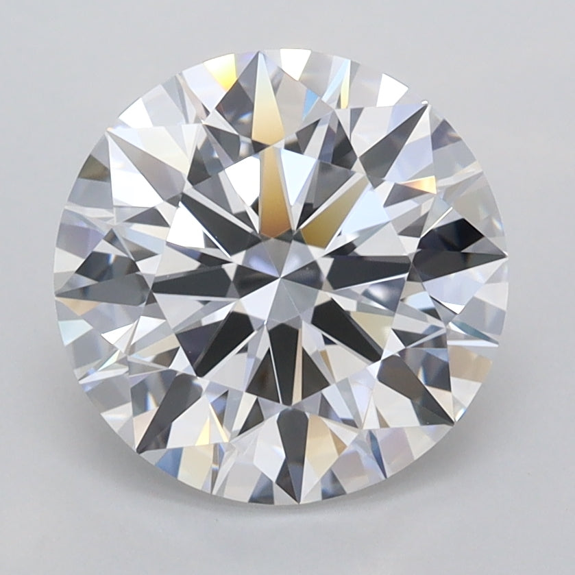 2.63 Carat Round Shaped, Ideal Cut, D Color, FL Clarity, IGI Certified Lab Grown Diamond