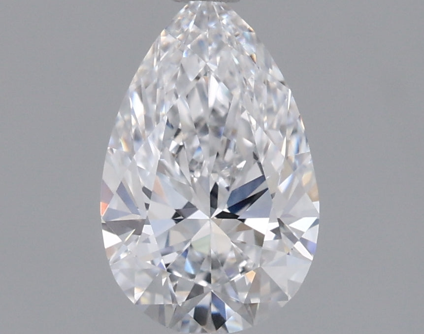 0.89 Carat Pear Shaped, Ideal Cut, D Color, VVS1 Clarity, IGI Certified Lab Grown Diamond