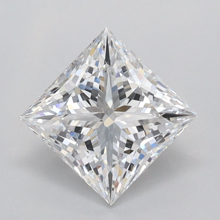 1.04 Carat Princess Shaped, Ideal Cut, D Color, FL Clarity, IGI Certified Lab Grown Diamond