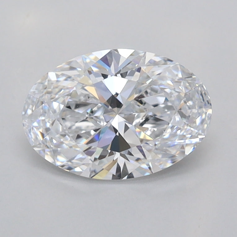 1.04 Carat Oval Shaped, Ideal Cut, D Color, FL Clarity, IGI Certified Lab Grown Diamond
