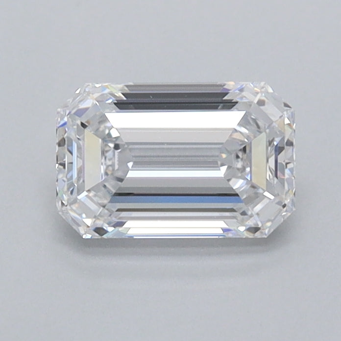 0.81 Carat Emerald Shaped, Ideal Cut, D Color, FL Clarity, IGI Certified Lab Grown Diamond