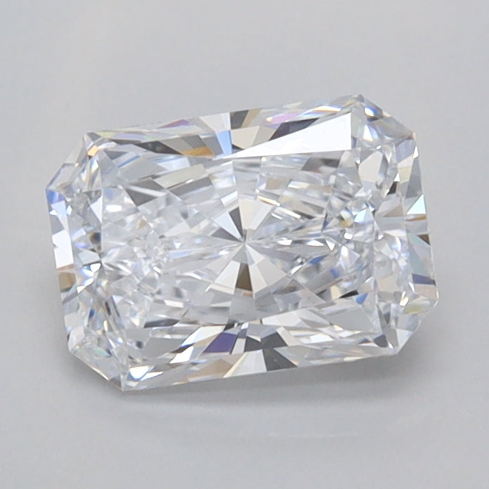 1.08 Carat Radiant Shaped, Ideal Cut, D Color, FL Clarity, IGI Certified Lab Grown Diamond