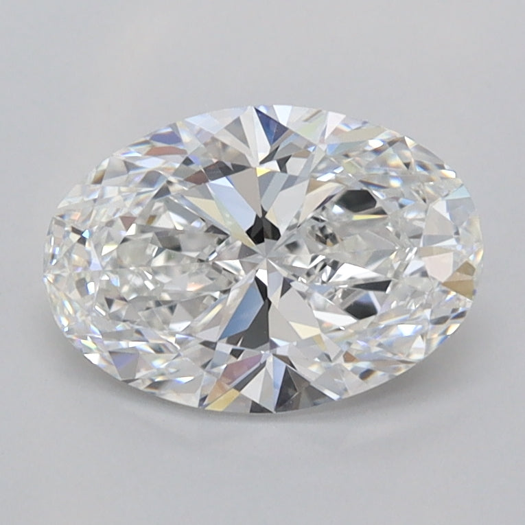1.24 Carat Oval Shaped, Ideal Cut, E Color, FL Clarity, IGI Certified Lab Grown Diamond