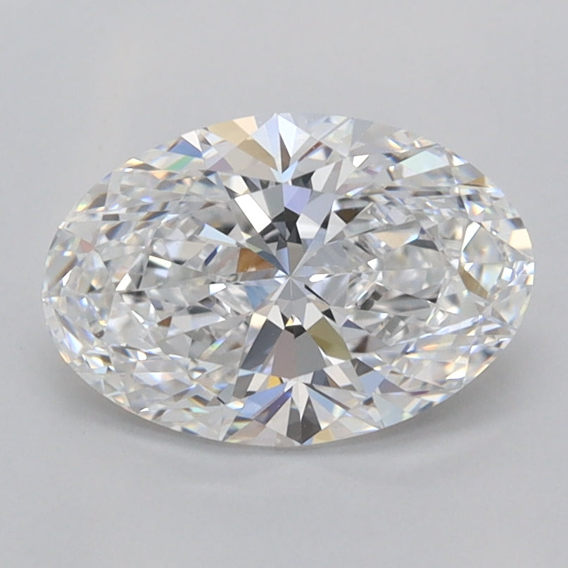 1.52 Carat Oval Shaped, Ideal Cut, D Color, FL Clarity, IGI Certified Lab Grown Diamond