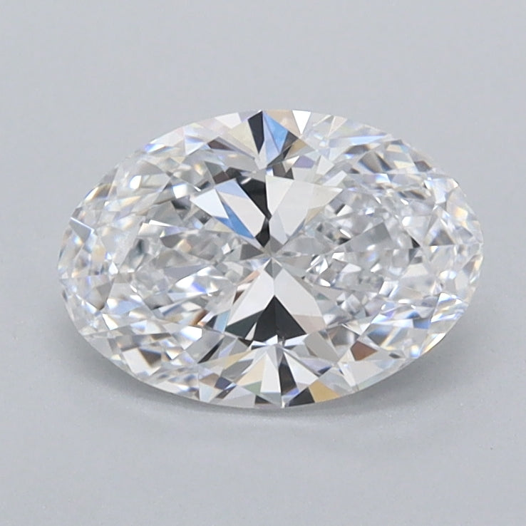 1.00 Carat Oval Shaped, Ideal Cut, D Color, FL Clarity, IGI Certified Lab Grown Diamond