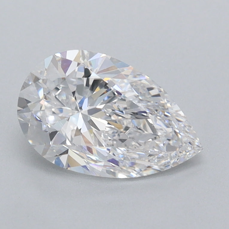 1.02 Carat Pear Shaped, Excellent Cut, D Color, FL Clarity, IGI Certified Lab Grown Diamond