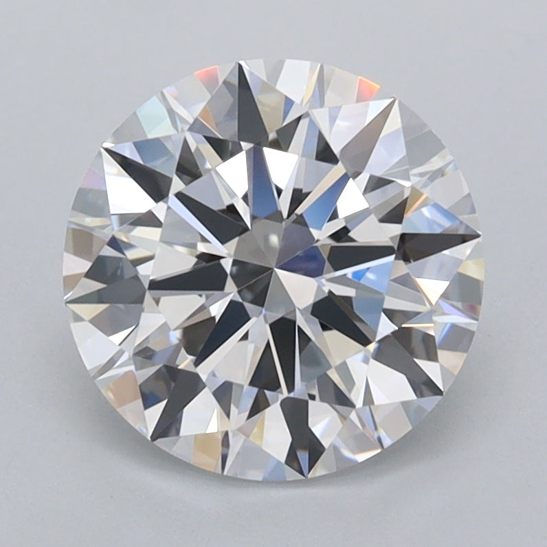 2.07 Carat Round Shaped, Ideal Cut, D Color, FL Clarity, IGI Certified Lab Grown Diamond