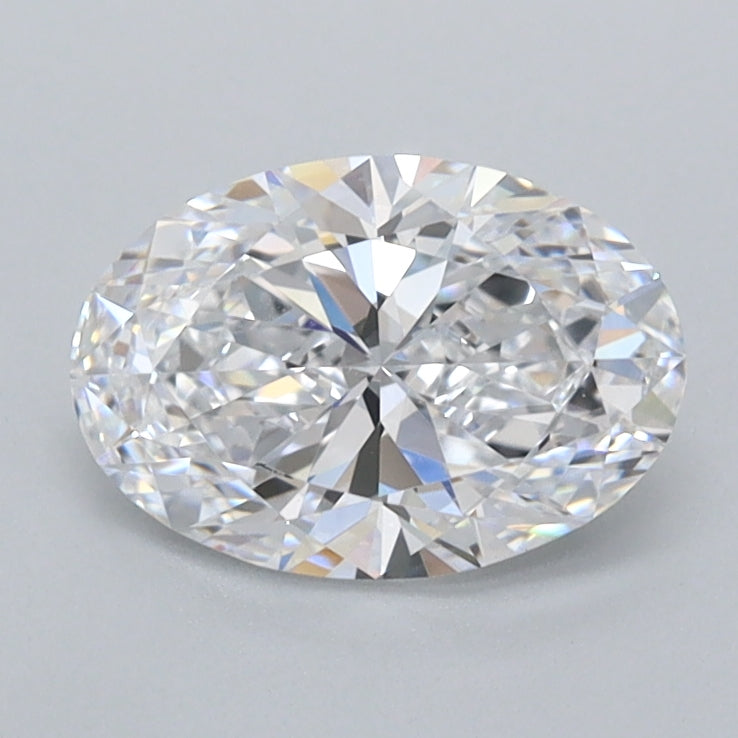 1.07 Carat Oval Shaped, Ideal Cut, D Color, FL Clarity, IGI Certified Lab Grown Diamond