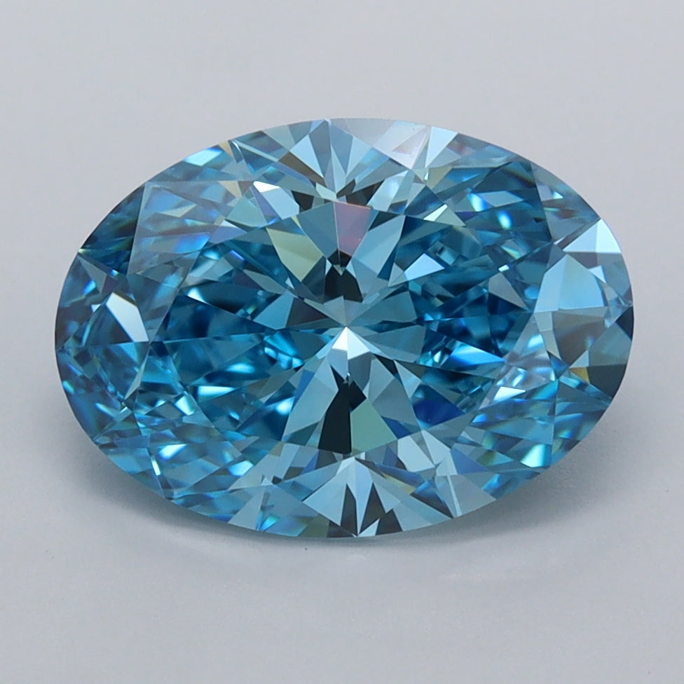 2.87 Carat Oval Shaped, Ideal Cut, VVS1 Clarity, IGI Certified Lab Grown Diamond