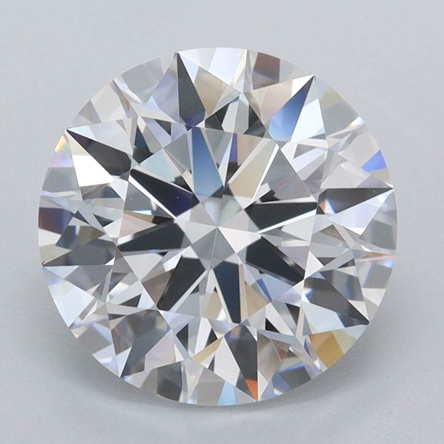 3.03 Carat Round Shaped, Ideal Cut, D Color, FL Clarity, IGI Certified Lab Grown Diamond