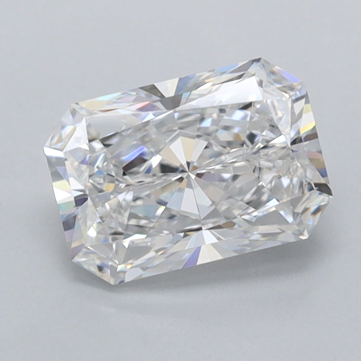 1.10 Carat Radiant Shaped, Excellent Cut, D Color, FL Clarity, IGI Certified Lab Grown Diamond