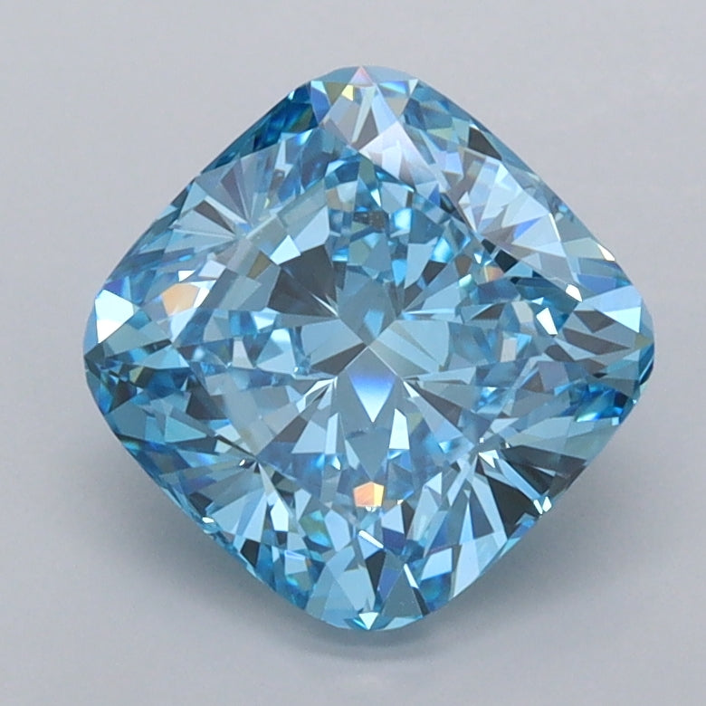2.03 Carat Cushion Shaped, Ideal Cut, VVS1 Clarity, IGI Certified Lab Grown Diamond