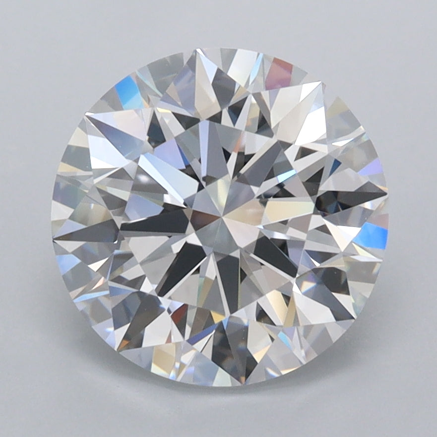 2.95 Carat Round Shaped, Ideal Cut, D Color, FL Clarity, IGI Certified Lab Grown Diamond