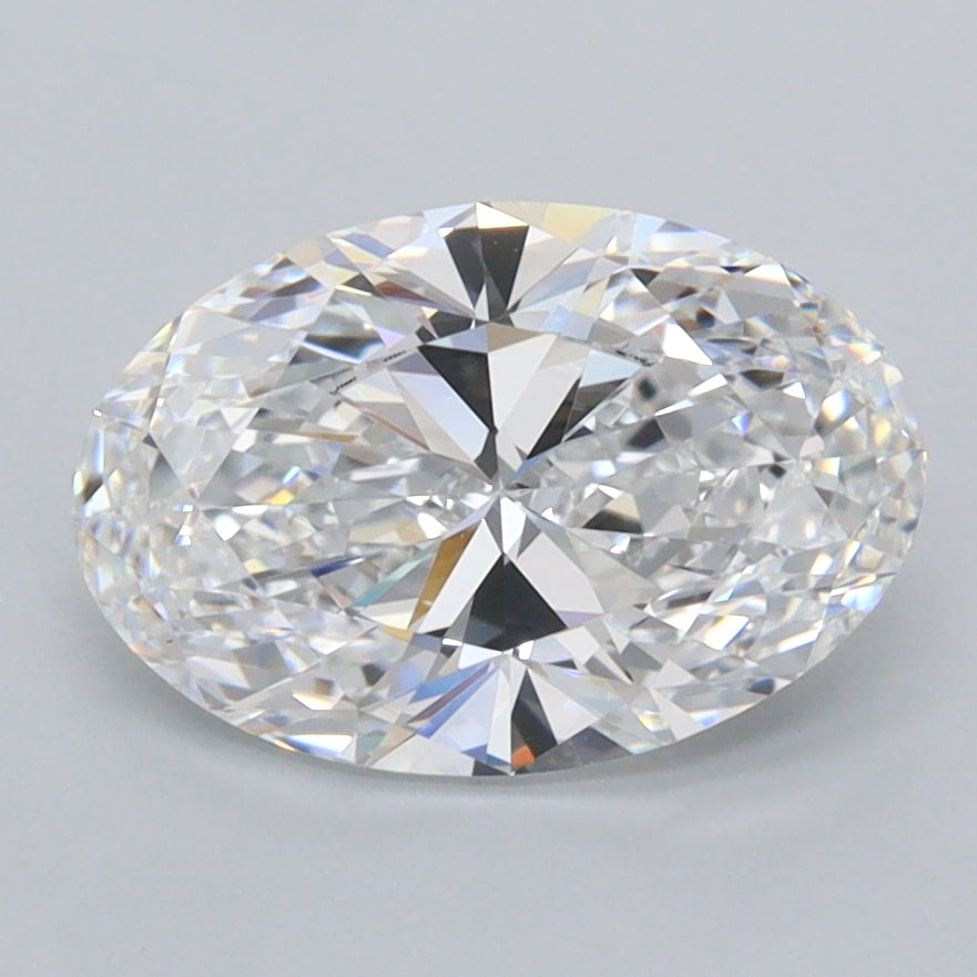1.99 Carat Oval Shaped, Ideal Cut, D Color, FL Clarity, IGI Certified Lab Grown Diamond